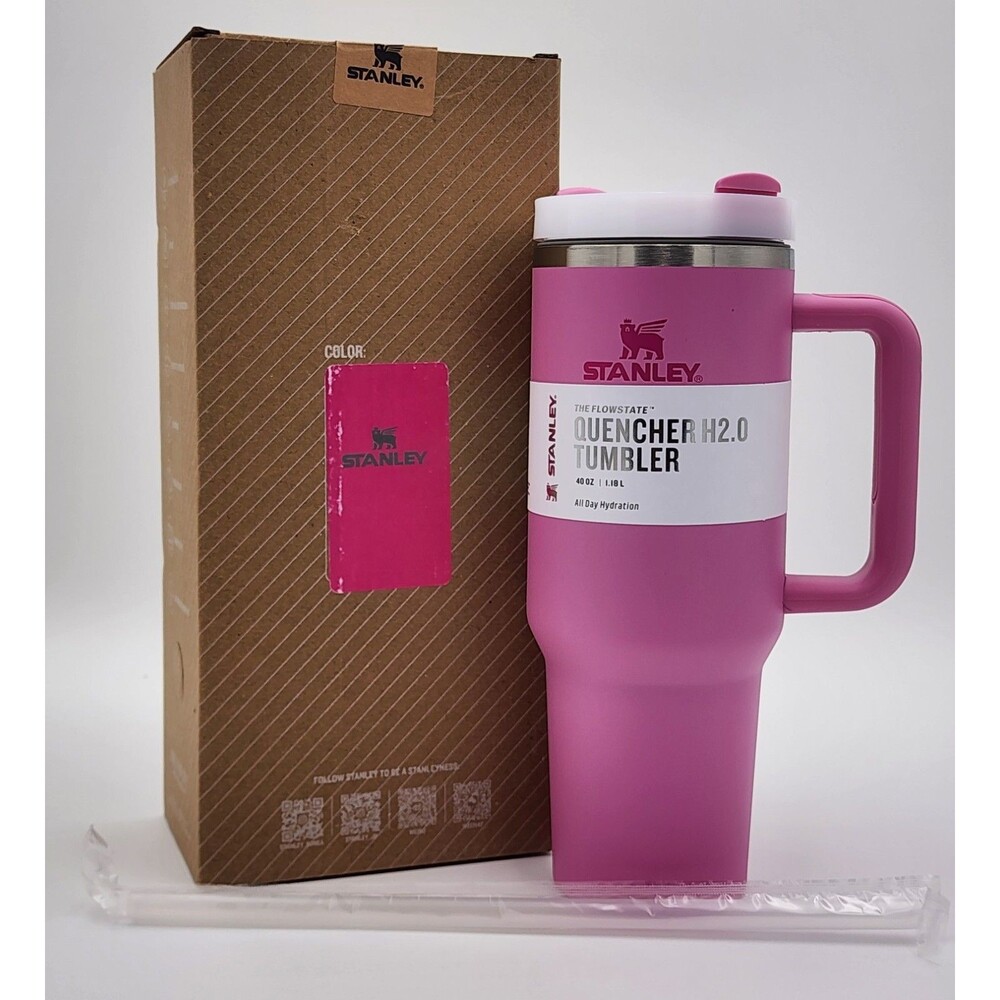 STANLEY 40oz Quencher H2.0 FlowState Tumbler Hot or Cold - Peony Pink